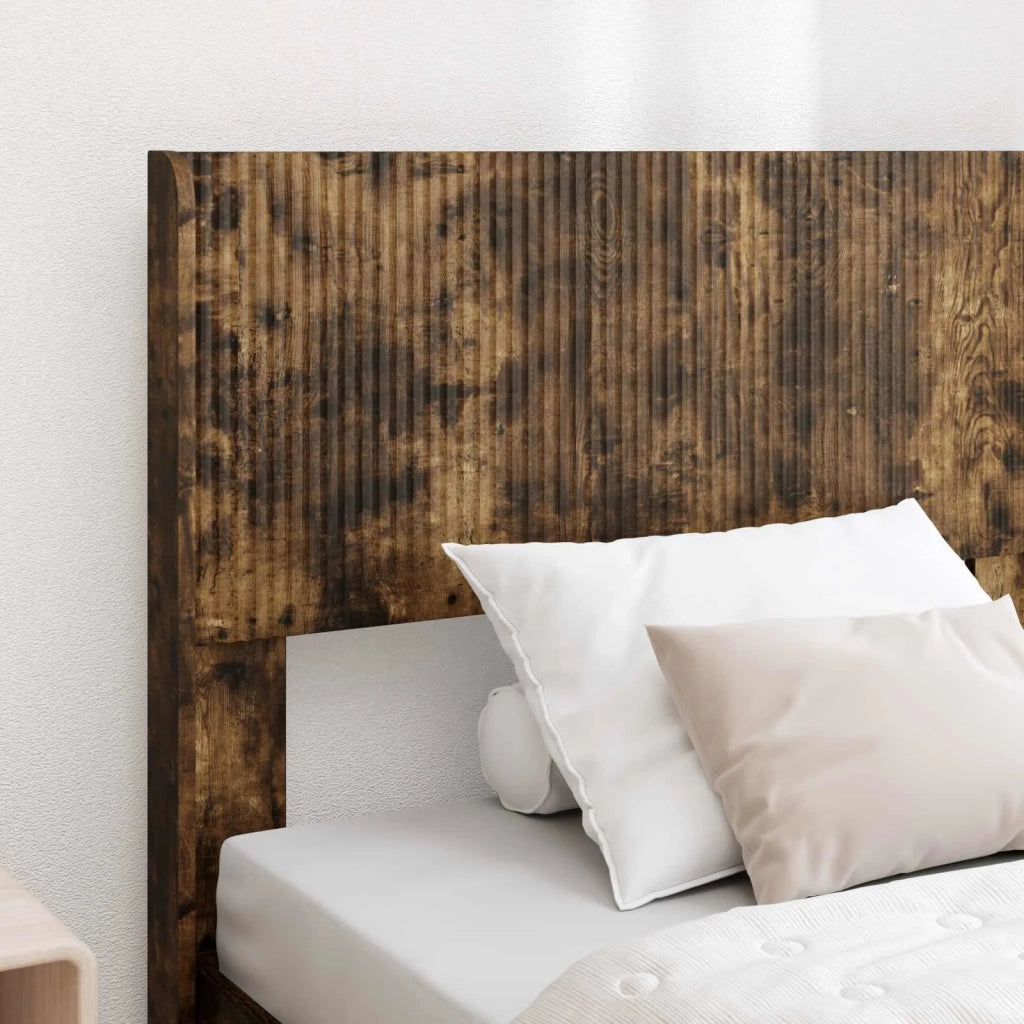Struttura del letto con stoccaggio e testata Rovere Fumo 3414255