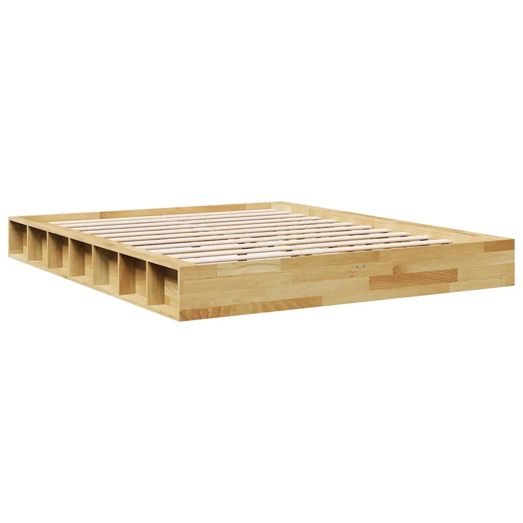 Struttura Letto Senza Materasso-Giroletto Senza Materasso 160x200 cm in Legno di Rovere 509444