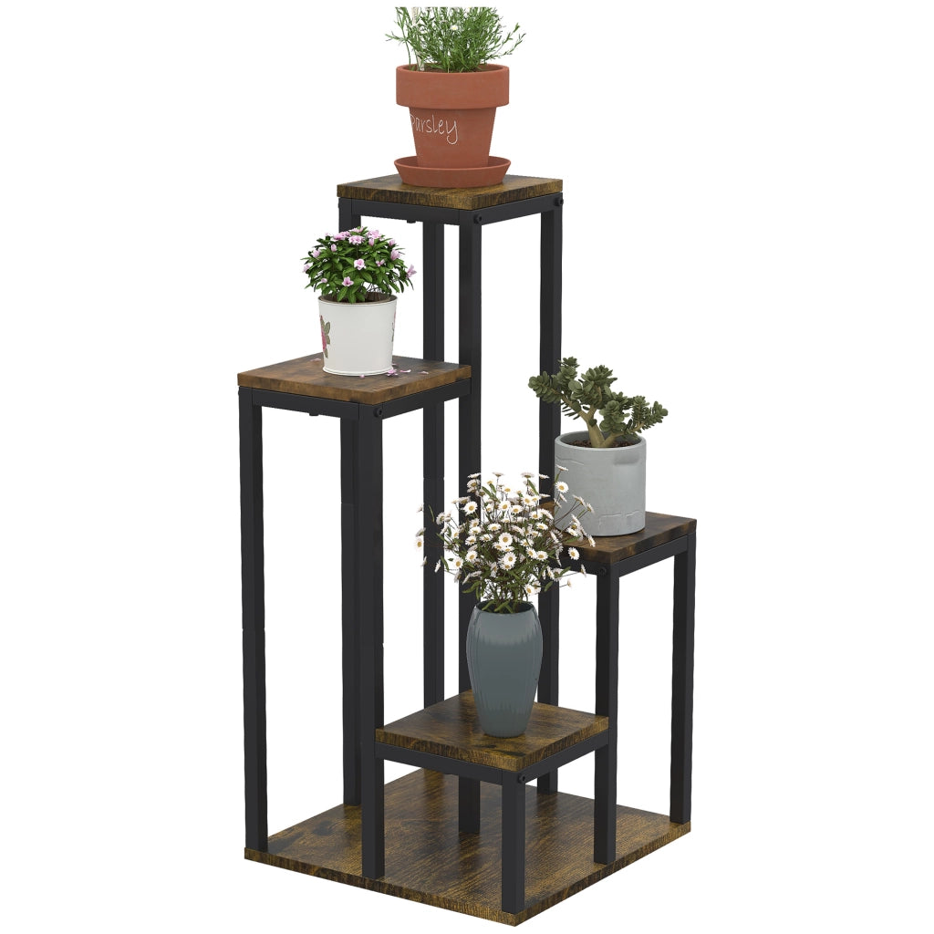 Tavolino ¨C Minimal ¨C 40x40x81 cm, Marrone