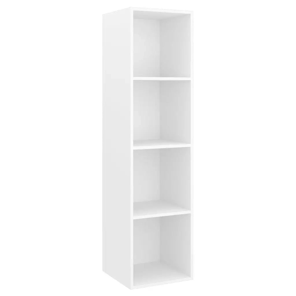 Set Mobile TV 4 pz | Armadietto TV | Mobile Porta TV Bianco in Truciolato