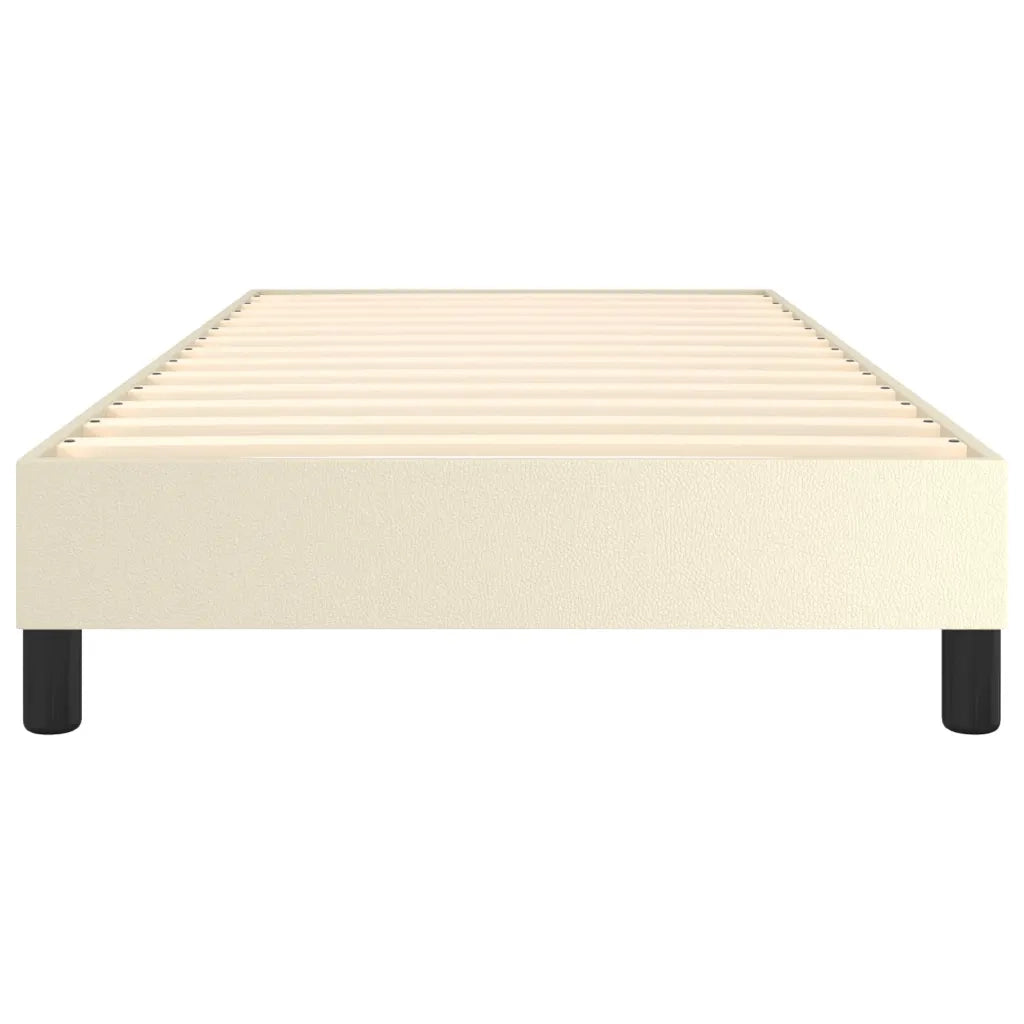 Struttura Letto a Rete a Molle Crema 90x190 cm in Similpelle 3120672