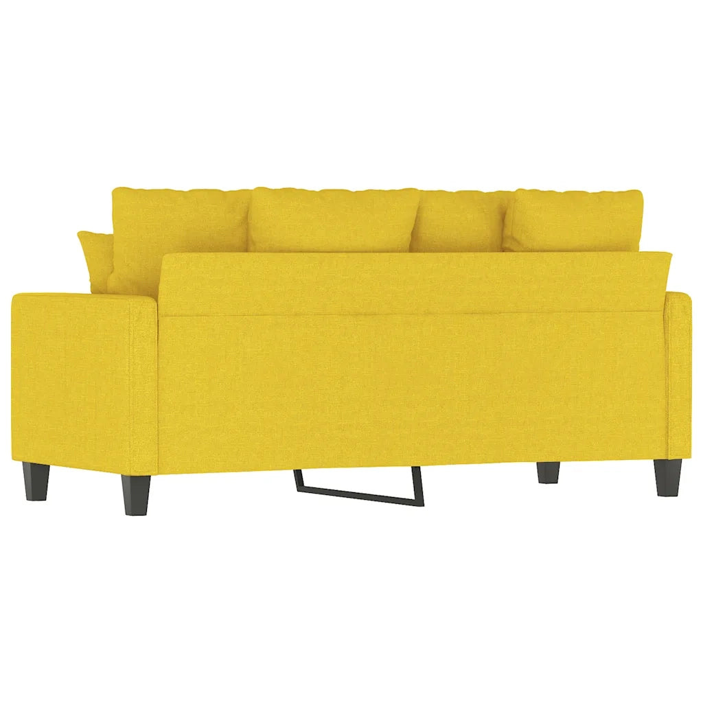 Divano | Divano da soggiorno | Sofa a 2 Posti Giallo Chiaro 140 cm in Tessuto