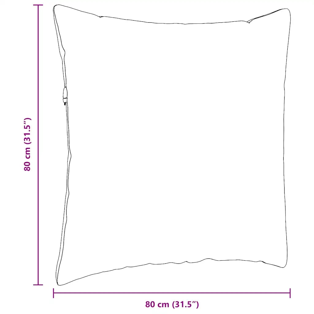 Cuscini da Divano 2 pz | Cuscini per sedie Verde chiaro 80 x 80 cm
