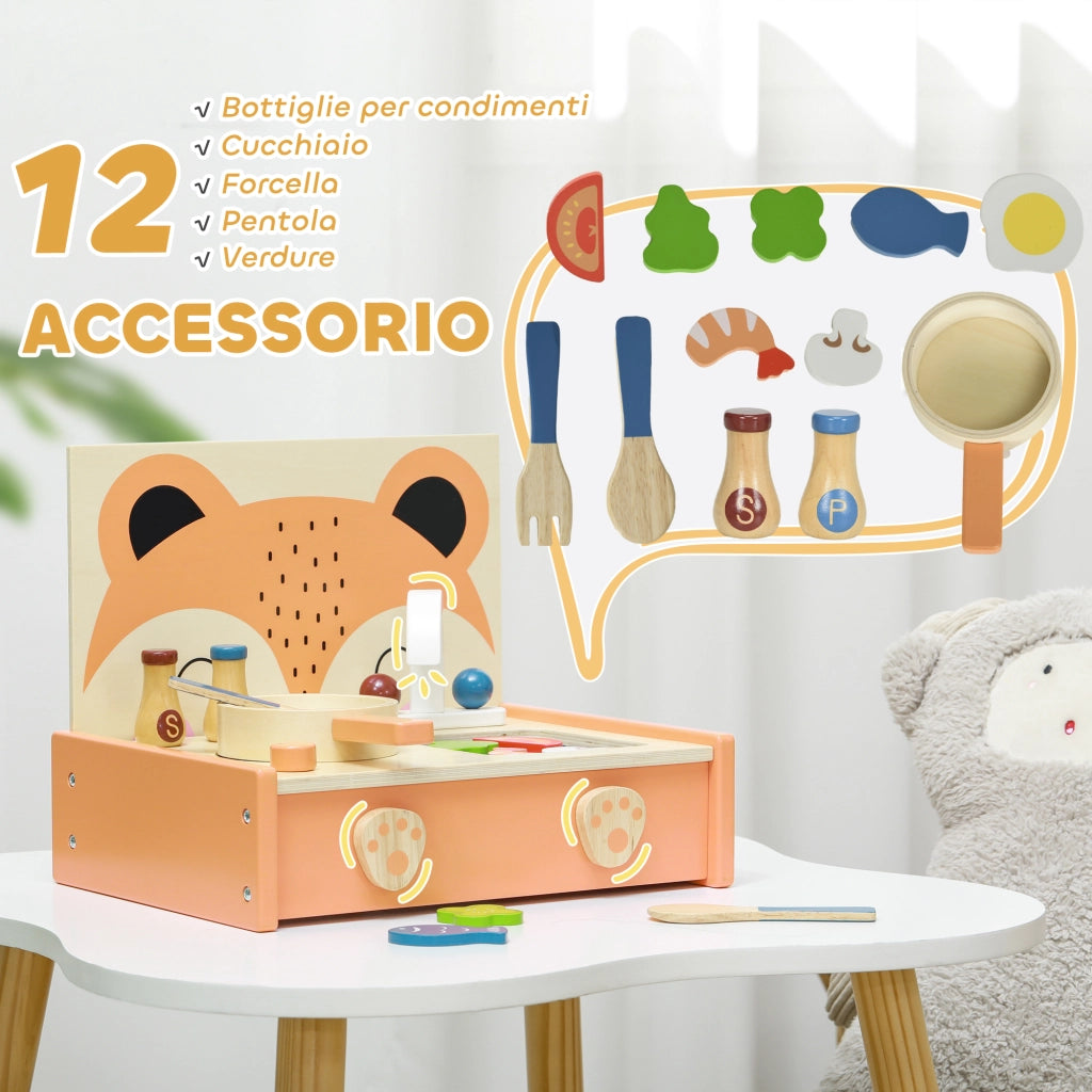 Cucina Giocattolo per Bambini ¨C Minimal ¨C Legno Multicolore