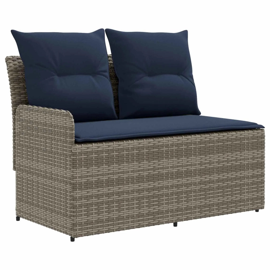Sofa da giardino-Divano con braccioli da giardino con divano angolare 2 Pezzo 824410