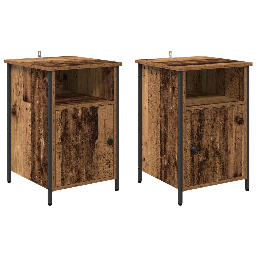 Armadio da Notte 2 pcs Legno vecchio 40 x 42 x 60 cm 881833