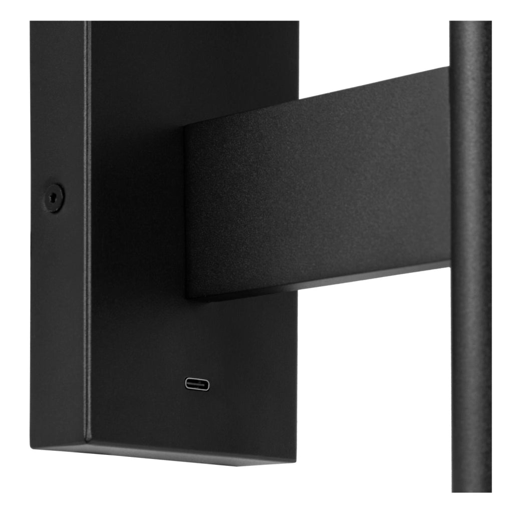 Applique da parete FINAN LED 6W nero alluminio Lucide