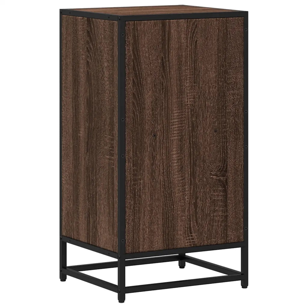 Libreria-Scaffale per Libri-Mobile di Stoccaggio Rovere Marrone 40x35x76 cm in Legno Multistrato