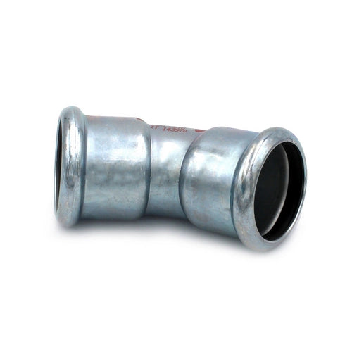 CURVA 45Â° FF  A PRESSARE IN ACCIAIO CARBONIO STEEL PRES- Diam. 35- R.M.- pezzi 1