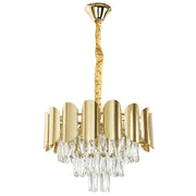 Lampada A Sospensione In Cristallo Swe099-cp 40cm Gold