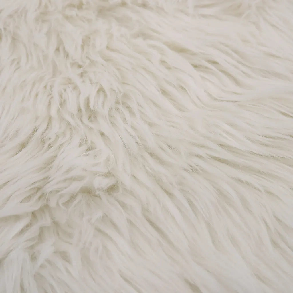 Tappeto in Similpelle di Pecora 60x90 cm Bianco 284710