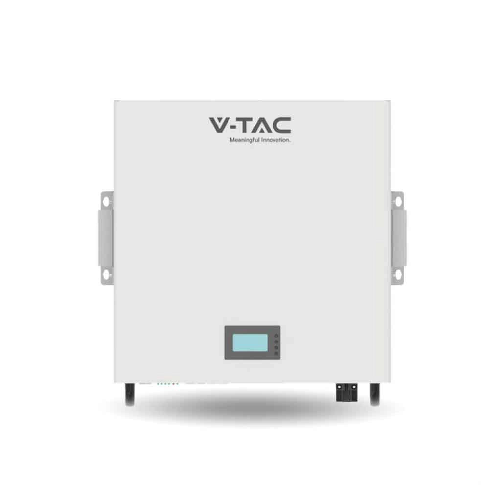 Batteria di Accumulo Per Fotovoltaico, Litio-Ferro-Fosfato LiFePO4, BMS Integrato CEI 0-21, Garanzia 10 Anni (5.12KWh 51.2V 100Ah Da Parete)