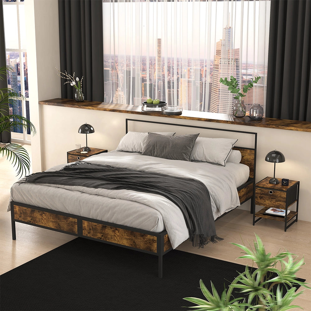 Vicco Comodino Rovere rustico 40 x 50 cm Set di 2