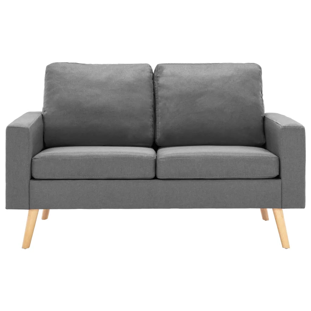 Divano a 2 Posti-Sofa 2 Posti Grigio Chiaro in Tessuto 158509