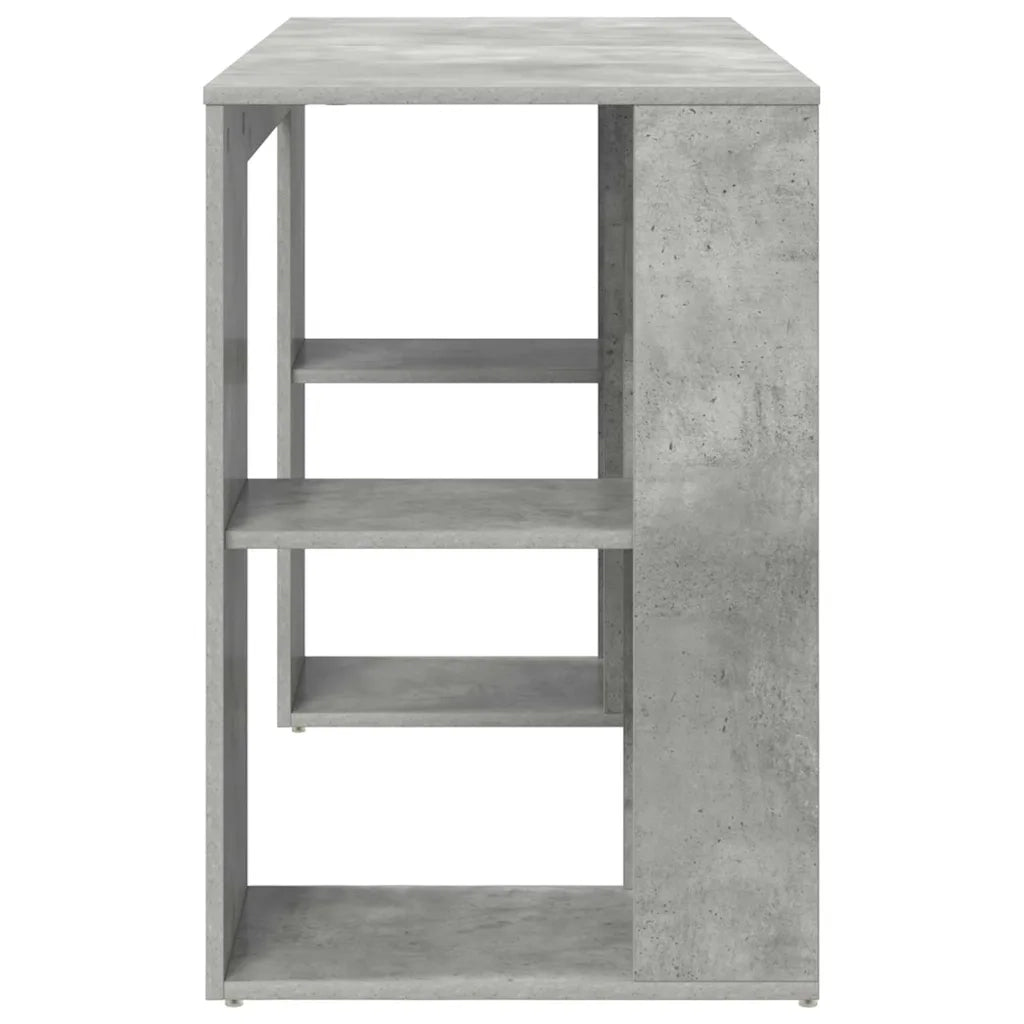 Scrivania Grigio cemento 130 x 50.5 x 75 cm Legno multistrato 869501