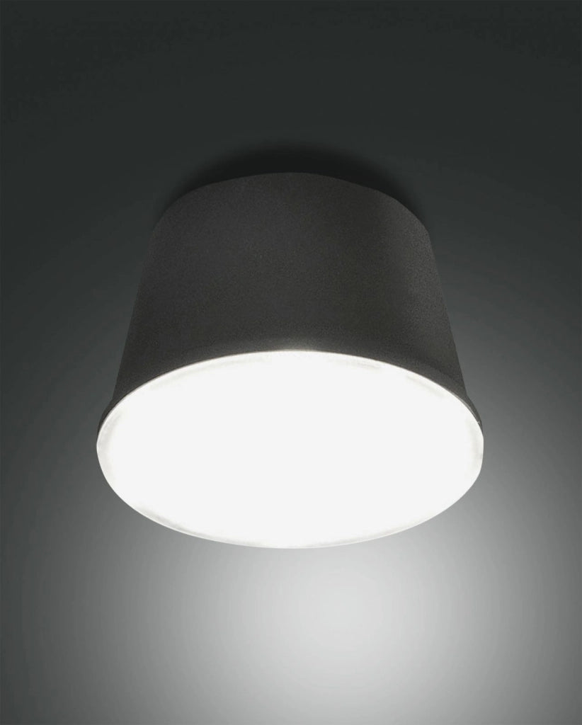 ARMANDA ILLUMINATORE NERO A LED 3W 3000K 320LM DIMMERABILE E ORIENTABILE RICARICABILE IP54