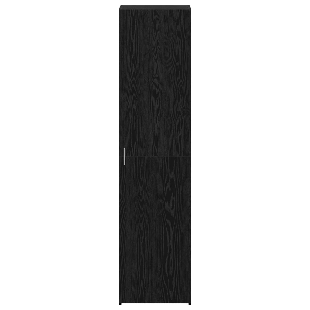 Credenza | Madia | Buffet da pranzo | Armadio da pranzo Rovere Nero 45 x 42,5 x 185 cm
