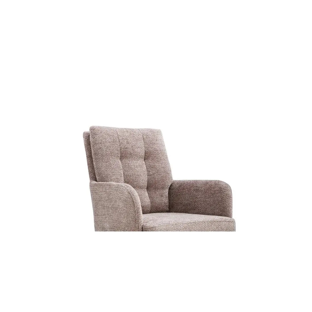 Sedia girevole PLUMO – Tessuto sabbia – L50 x H85 x P62 cm