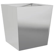 Fioriera | Cassetta per fiori | Vaso da Giardino 50x50x50 cm in Acciaio Zincato