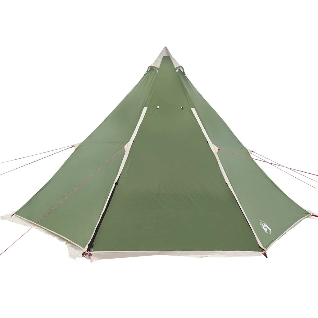 Tenda Familiare Tipi per 8 Persone-Tenda da campeggio Verde Impermeabile 413348