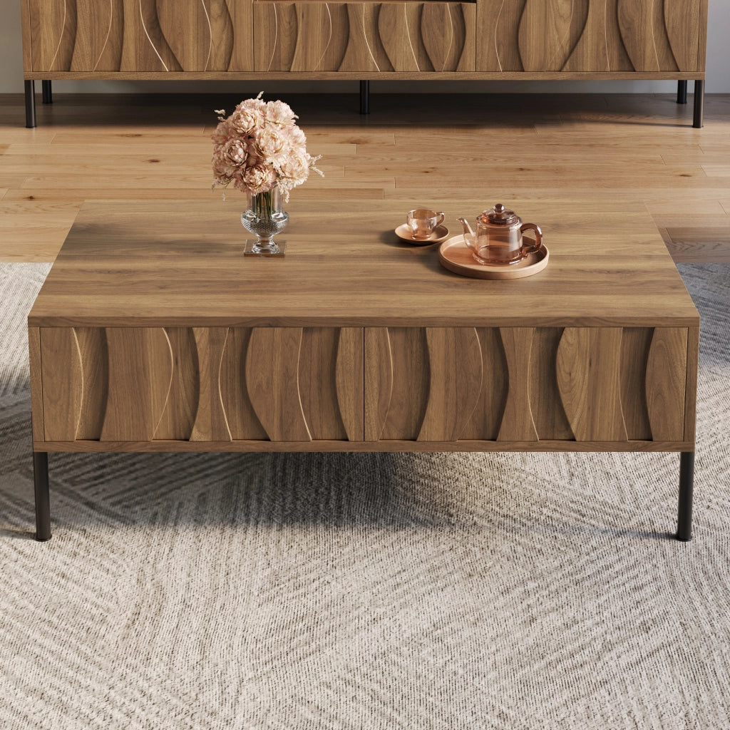 Tavolino da salotto moderno in stile retr¨° - Zephmum - 105x55x41 cm
