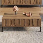 Tavolino da salotto moderno in stile retr¨° - Zephmum - 105x55x41 cm
