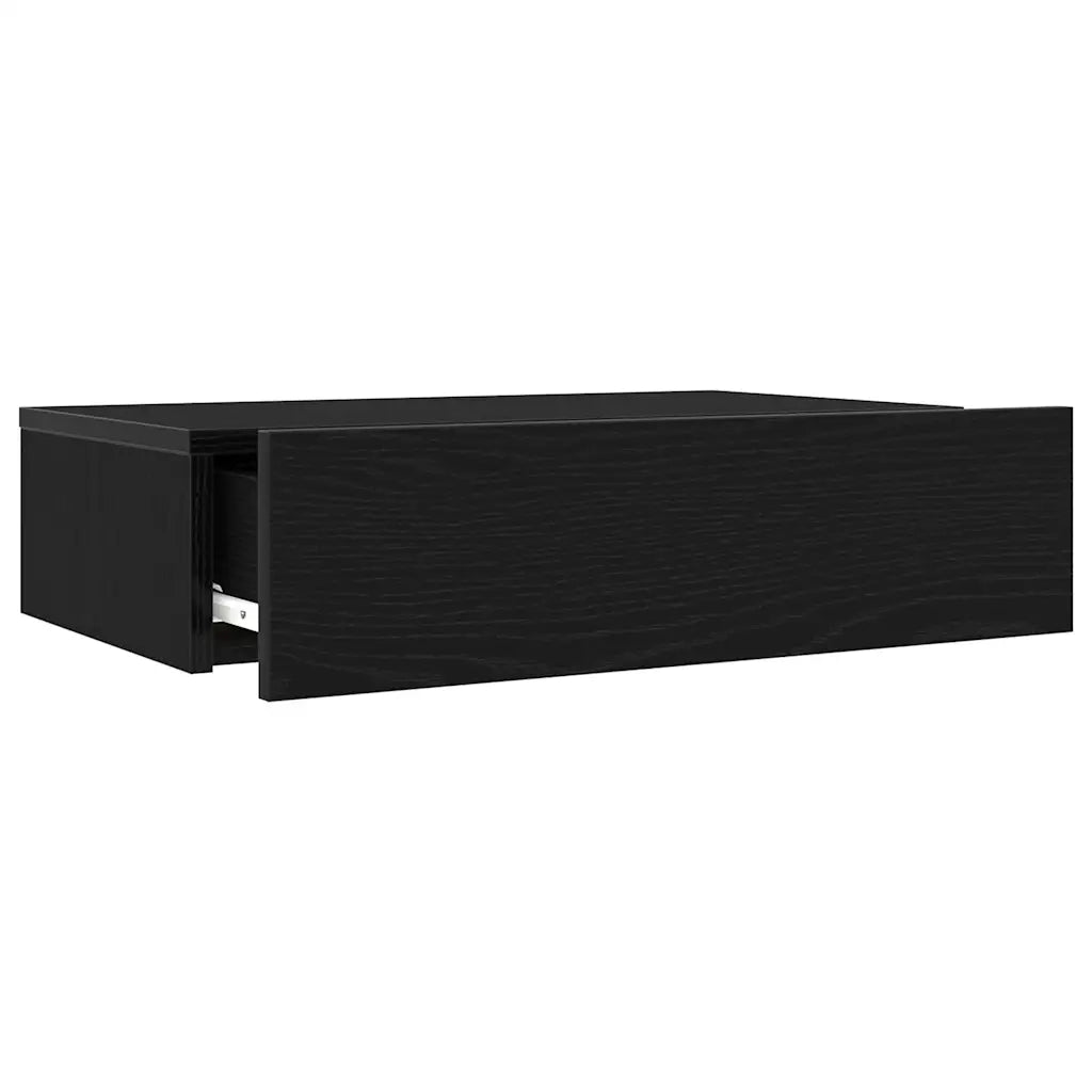 Mobili Porta TV con Luci a LED 2 pz-Set di 2 Credenza per TV Rovere Nero 60x35x15,5 cm
