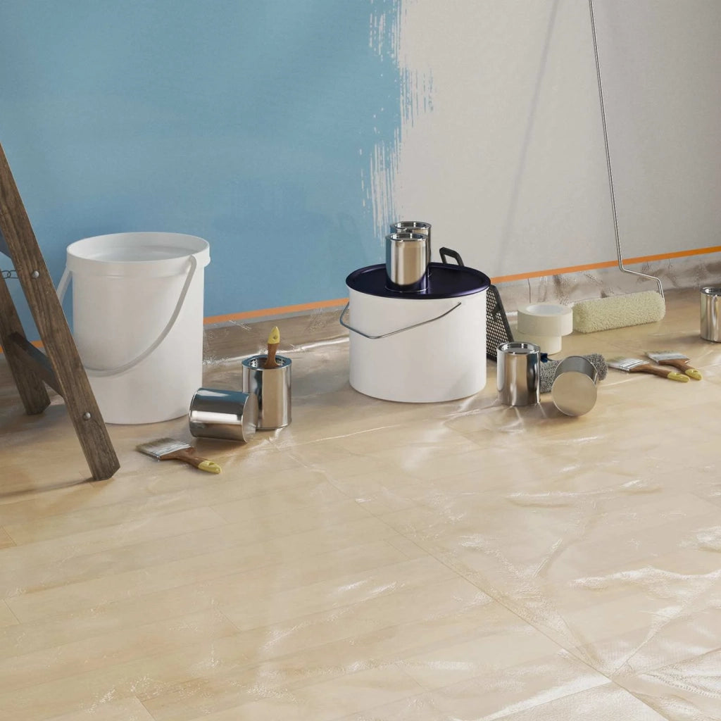 Telo per polvere con nastro adesivo 12 pz 210 x 2000 cm HDPE CFW8401959
