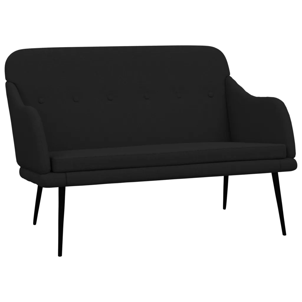 Panca Nera 110x76x80 cm in Tessuto 351485