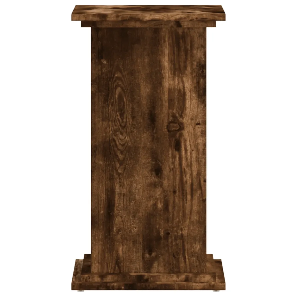 Supporto per piante | Sostegno per piante Rovere Fumo 33x33x60 cm Legno Multistrato