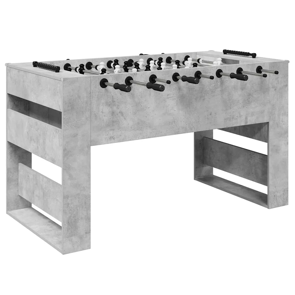 Tavolo da Foosball Grigio Cemento 146,5 x 74 x 85 cm
