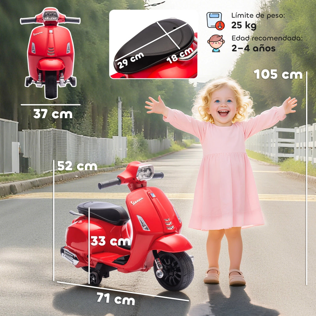 Moto Elettrica per Bambini 2-4 Anni ¨C zephmum ¨C Rosso
