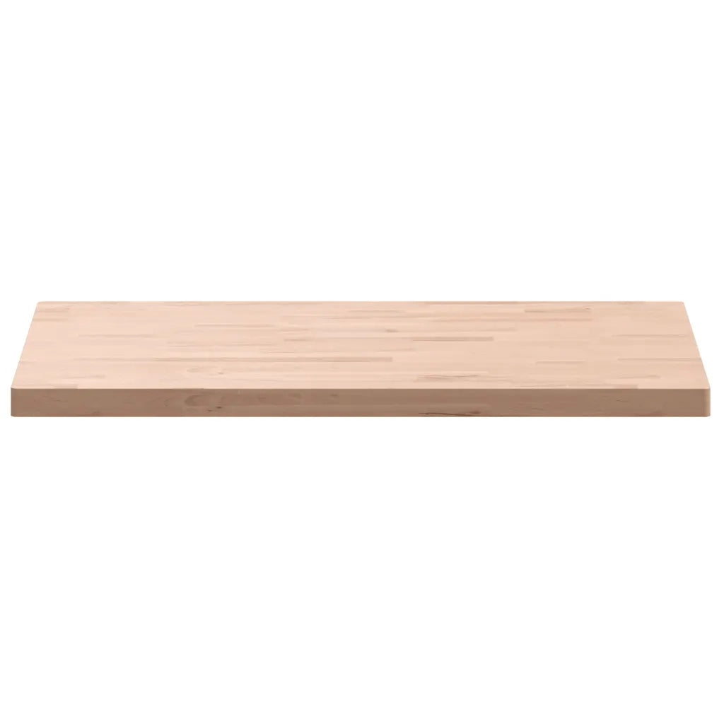 Piano Tavolo 100x60x4cm Rettangolare Legno Massello di Faggio 3188888