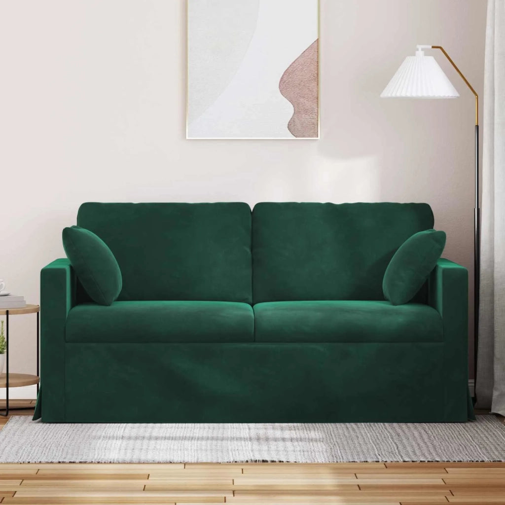 Divano Verde Scuro 158 x 78 x 80 cm Velluto 42024424