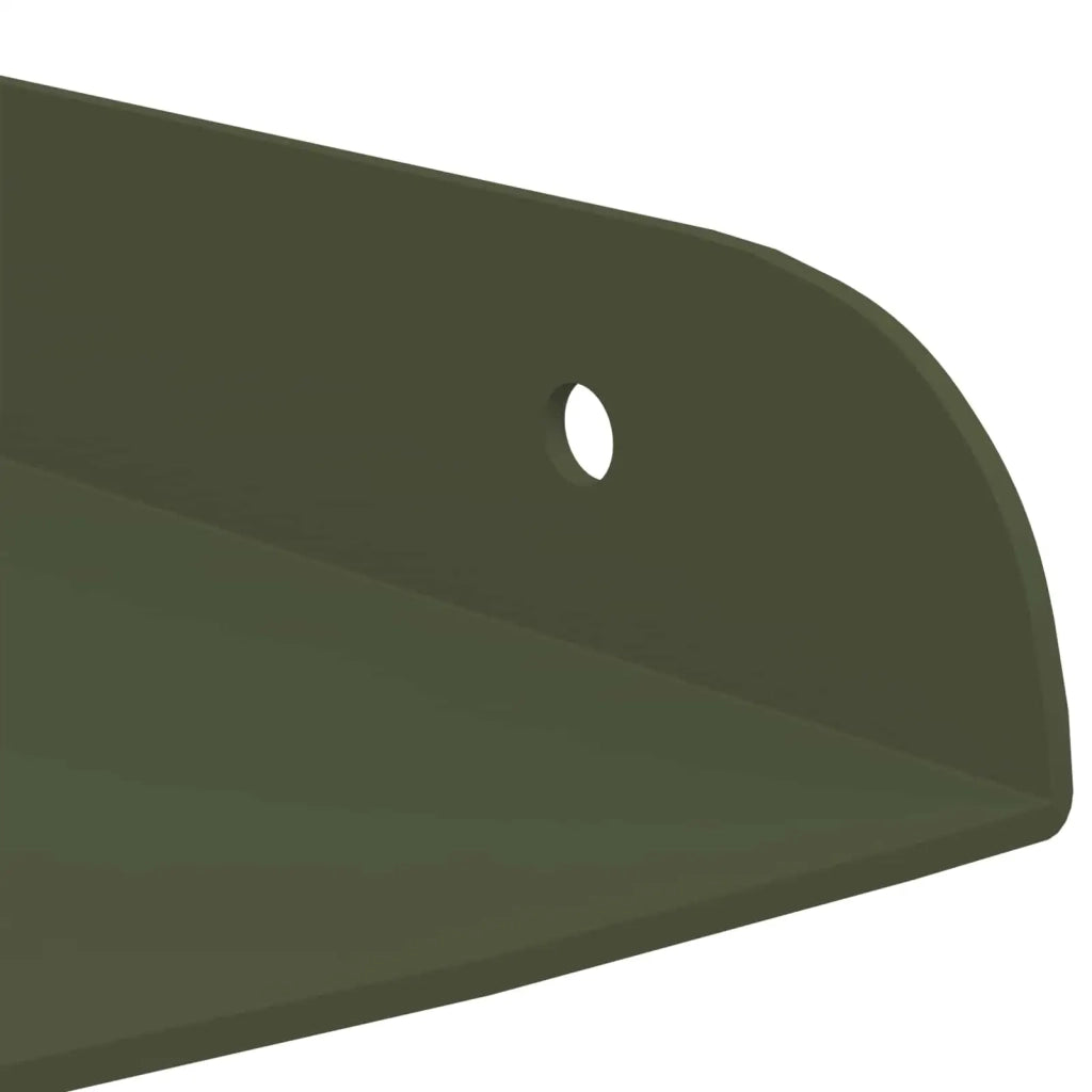 Mensola sospesa 2 pcs Verde oliva 24 x 24 x 2 cm 8004106