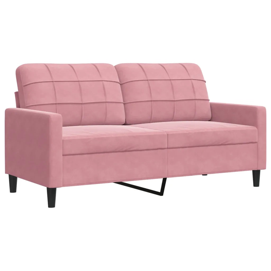 Set di Divani 4 pz con Cuscini e Rinforzi rosa in Velluto 3278464
