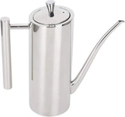 Contenitore per olio con chiusura ermetica in acciaio inossidabile, impermeabile, ergonomico, comodo da utilizzare in cucina, capacità 07 l.