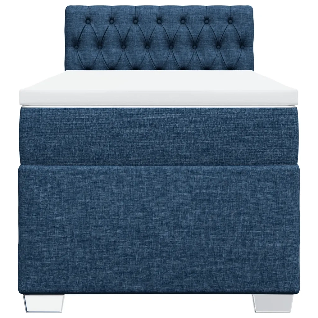 Giroletto a Molle con Materasso Blu 100x200 cm in Tessuto 3288112