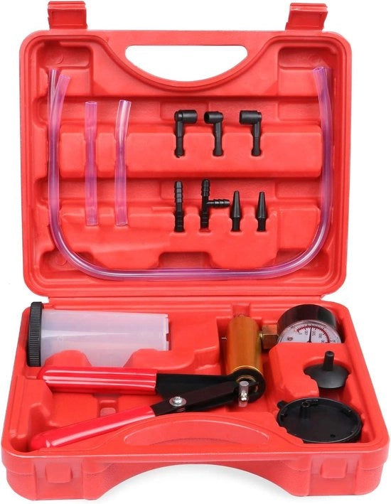 Pompa a vuoto per rimessa pressione e tester manuale per auto, motocicletta, camion e veicoli.