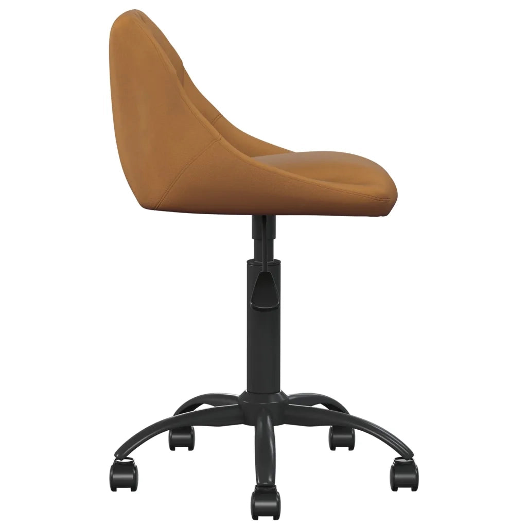 Sedia da Ufficio Marrone in Velluto 3088844