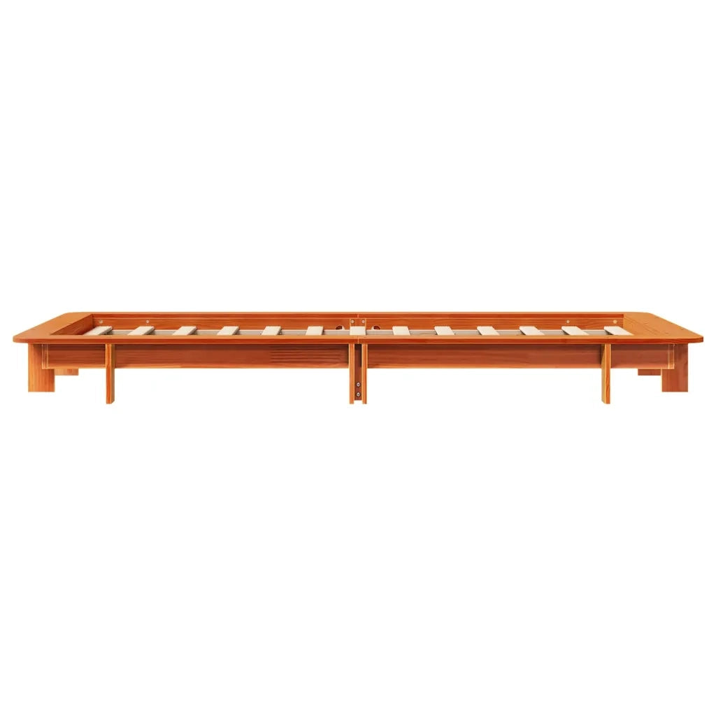Letto singolo | Letto per adulti | Letto senza Materasso Marrone Cera 90x190 cm in Legno di Pino