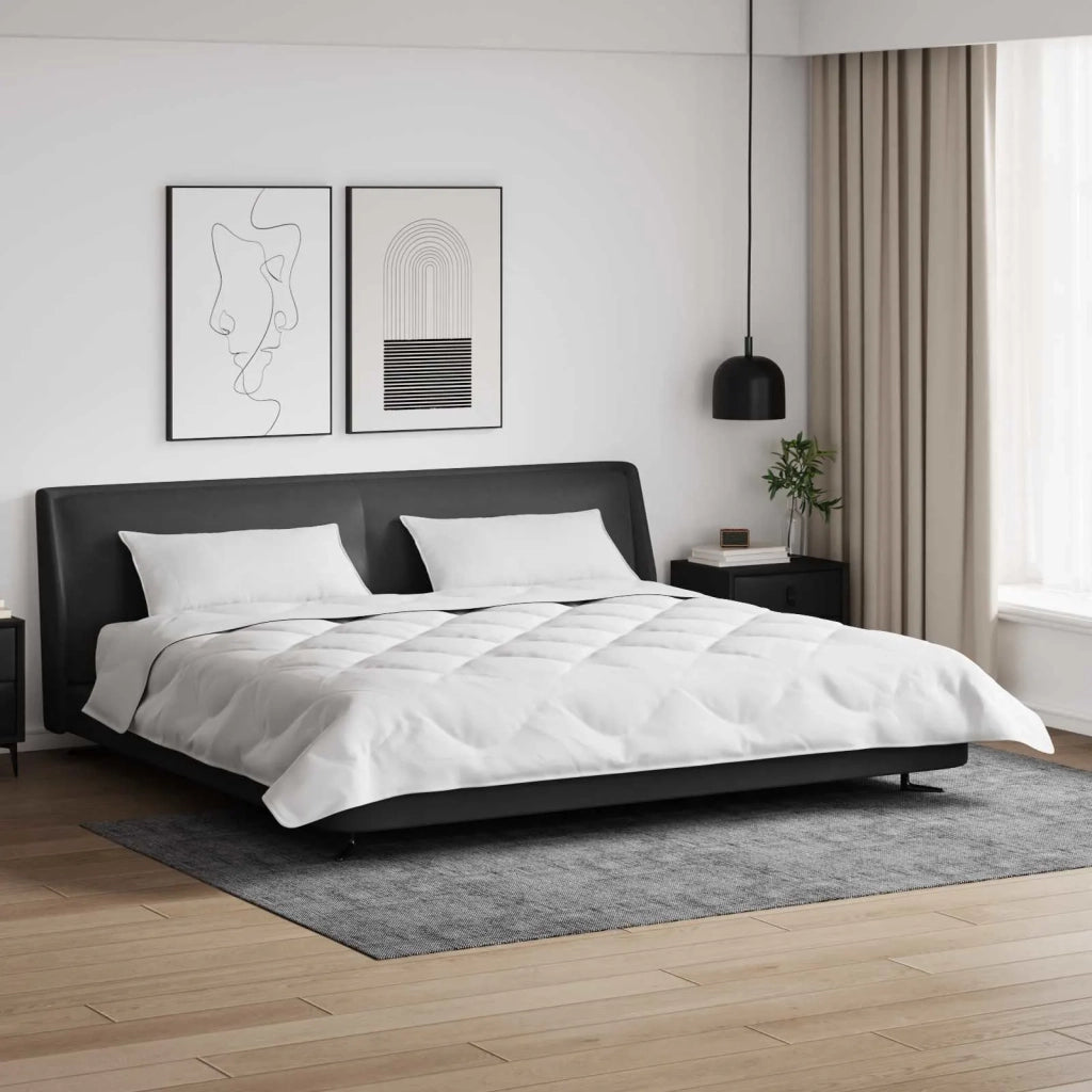 Duvet Invernale con cuscino 3 pcs Bianco Microfibra 3377838