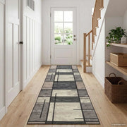Runner Tappeto LESAKA Marrone 100 x 100 cm Velluto diamante 42045279