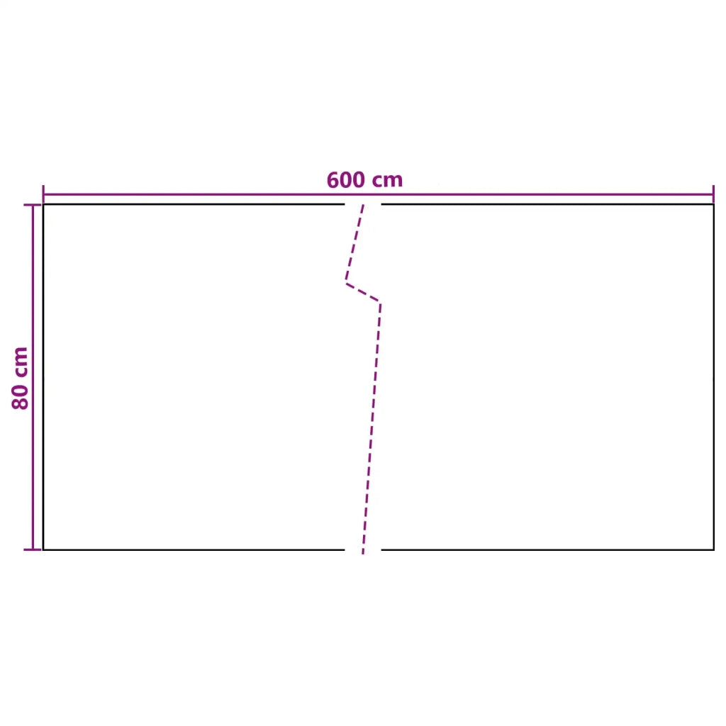 Schermo da balcone Grigio Scuro 600 x 80 cm polyrattan 42032621