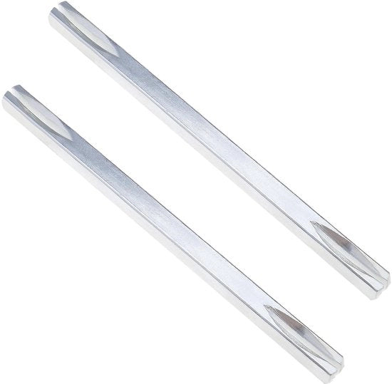 Maniglia per porta a vite a spira 8mmx140mm in acciaio massivo - resistente alla corrosione - duraturo - 2 pezzi - adatto per maniglie porta/finestre - maniglia per porta scorrevole