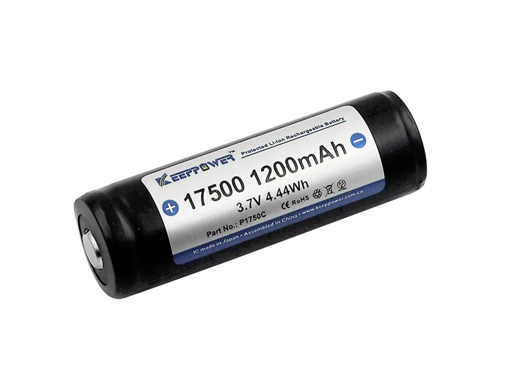 BATTERIA ricaricabile Keeppower 17500 3,6V 1200mAh 5.4A