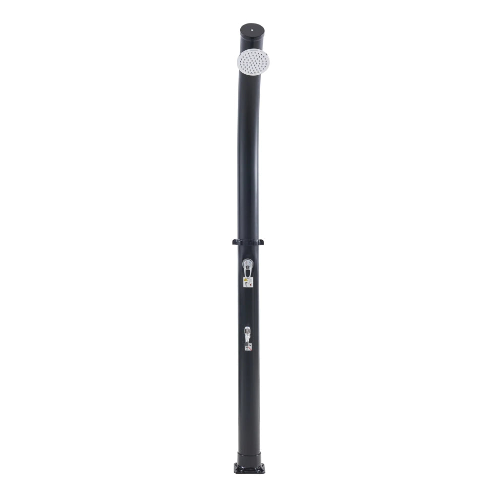 Doccia solare da giardino 216 cm 18 litri nera 03_0009354