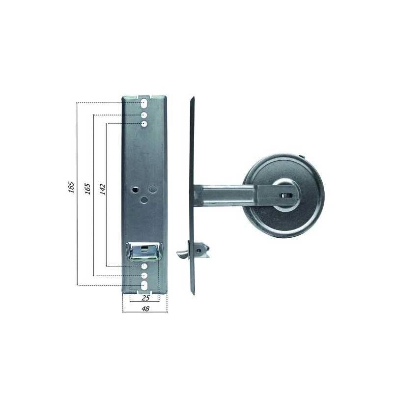 Avvolgitori interni Standard Placca inox 185 Mm 6 M