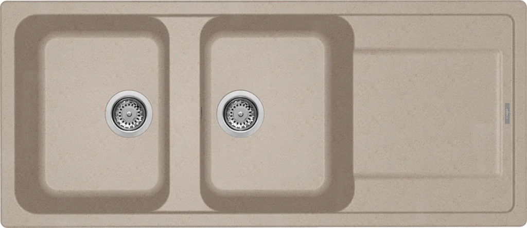LAV. LIFE 500 116x50 2 vasche + gocciolatoio AVENA 51