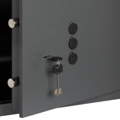 CASSAFORTE CON CHIAVE E COMBINAZIONE MECCANICA ART. 82210 CISA mm 420x200x300h,2 Cat. Orizz.,2 Cat. - CISA